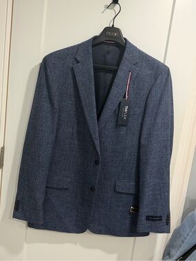 THE FLEXX Men's Textured Navy Sport Coat